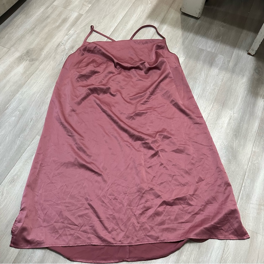 Cacique Rose Dust Satin Slip Chemise